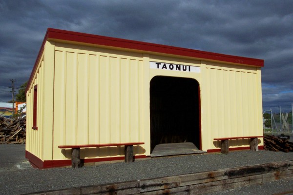 The Taonui Railway Station completely restored
