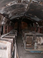 Burnt seats inside EA4769